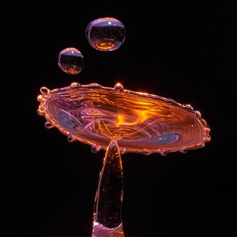 Wassertropfen-Workshop – Schnell zum Erfolg Farbige Wassertropfen-Skulptur in High-Speed-Fotografie – Wassertropfen-Workshop in Aßlar